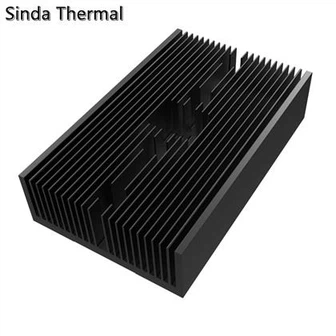 Crni anodizirani aluminijski hladnjak