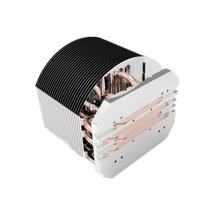 Aluminum Zipper Fin Heat Pipe Heat Sink For LED Aluminum Zipper Fin Heat Pipe Heat Sink For LED