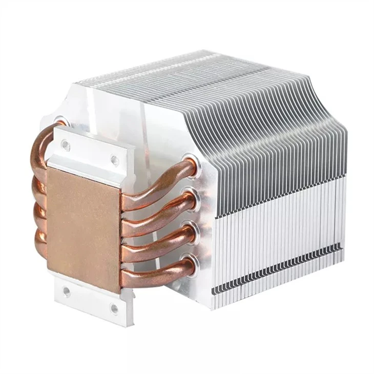 Aluminum Zipper Fin Heat Pipe Heat Sink For LED Aluminum Zipper Fin Heat Pipe Heat Sink For LED